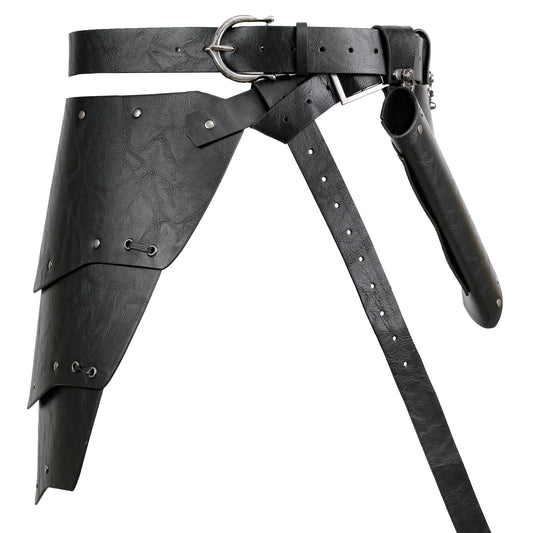 HiiFeuer Medieval Asymmetrical Thigh Armor