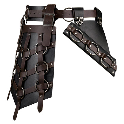 HiiFeuer Medieval Asymmetrical Thigh Armor
