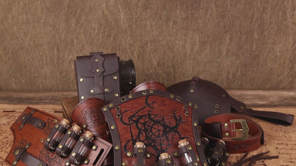HiiFeuer Kids Alchemist Waist Set, Arm Bracers & Shoulder Armor