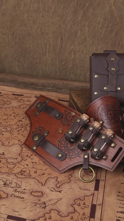 HiiFeuer Kids Alchemist Waist Set, Arm Bracers & Shoulder Armor